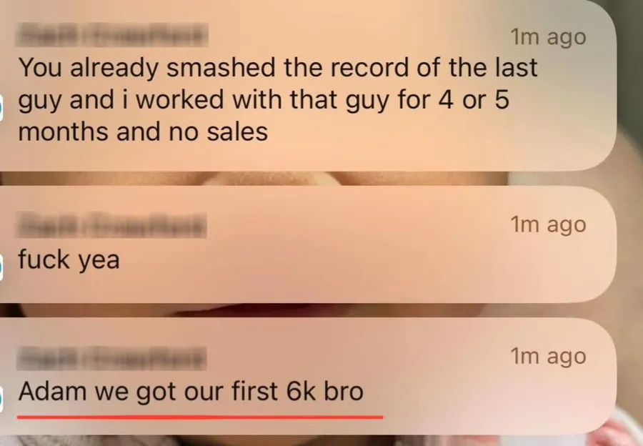 You already smashed the record of the last guy. Fuck yea. Adam we got our first 6k bro.