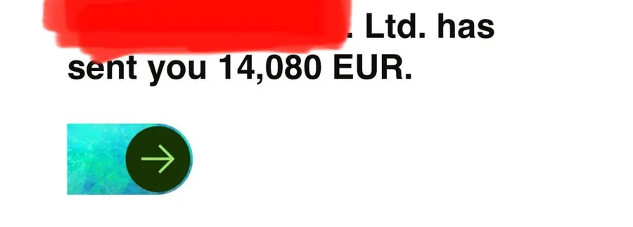 Ltd. has sent you 14,080 EUR.